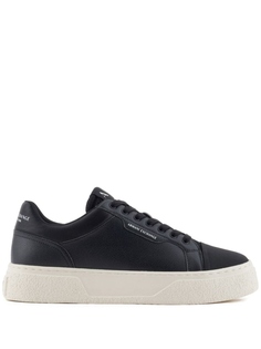 Armani Exchange кроссовки с логотипом, черный