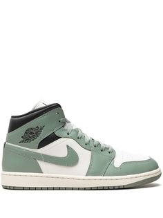 Кроссовки Air 1 Mid Jade Smoke Jordan, зеленый
