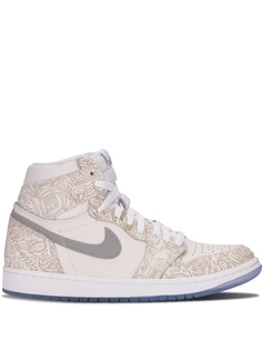 Кроссовки Air 1 Retro Hi OG Laser Jordan, бежевый