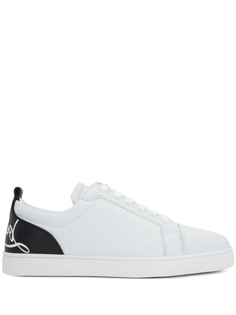 Christian Louboutin кожаные кроссовки Fun Louis Junior, белый
