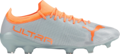 Бутсы Puma Ultra 2.4 FG AG Diamond Silver Neon Citrus, серебряный