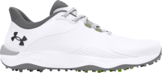 Кроссовки Drive Pro Spikeless Golf White Metallic Gun Metal, белый Under Armour
