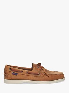 Кожаные туфли Sebago Dockside Portland, коричневый