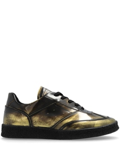 MM6 Maison Margiela числовые патч-тренажеры, золотистый