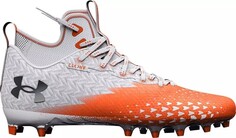 Мужские футбольные бутсы Under Armour Spotlight Clone MC, белый/оранжевый