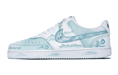 Кроссовки Nike Court Vision 1 Skateboarding Shoes Men Low-top Cyan/White, голубой