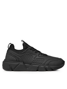 Кроссовки Low Lace Up Lth Calvin Klein, черный