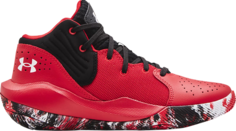 Кроссовки Under Armour Jet 21 GS Red Black Camo, красный