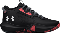 Кроссовки Under Armour Lockdown 6 GS Black Blitz Red, черный