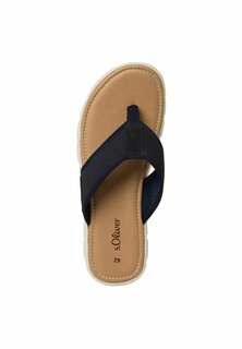 Мюли на плоской подошве s.Oliver, темно-синий