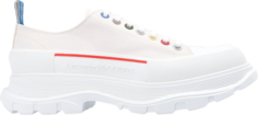 Кроссовки Alexander McQueen Tread Slick Lace Up White Multi-Color, белый