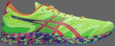 Кроссовки gel noosa tri 12 safety yellow hot pink Asics, желтый