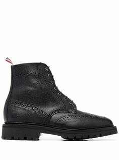 Ботинки с брогированием Thom Browne, черный