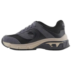 Кроссовки EMPORIO ARMANI Travel Business Travel Series Lifestyle Shoes Men Low-top Blue, серый