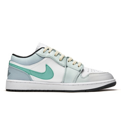 Кроссовки Air Jordan 1 Vintage Basketball Shoes Men Low-top Eveblue/Techgreen/Iolite, бирюзовый