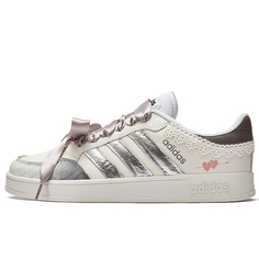 Кроссовки adidas BREAKNET 2.0 Skateboarding Shoes Men Low-top White/brown/silver, коричневый