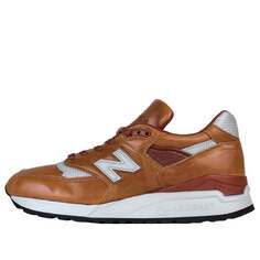 Кроссовки 998 сделано в сша кожа horween New Balance, коричневый