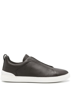Zegna кеды Triple Stitch™, коричневый