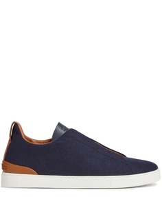 Zegna кеды Triple Stitch, синий