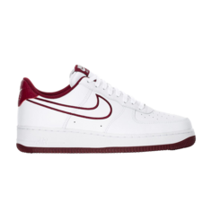 Кроссовки Nike Air Force 1 Low 07 Leather Team Red, белый