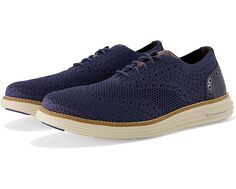 Оксфорды Cole Haan Original Grand Remastered Stitchlite Oxford, цвет Marine Blue/Dark Chocolate/Silver Lining