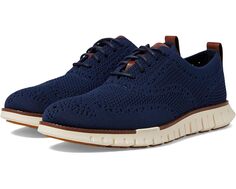 Оксфорды Cole Haan Zerogrand Remastered Stitchlite Wingtip, цвет Marine Blue/Ivory