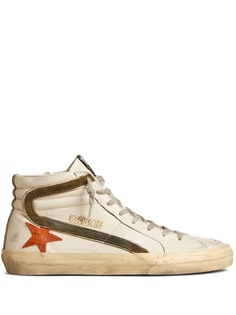 Высокие кеды Slide Golden Goose, бежевый