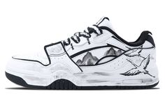 Кроссовки LINING Yuebai Skateboarding Shoes Men Low-top Black/white, черный