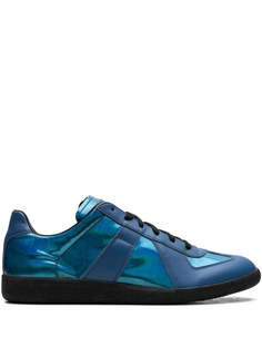 Maison Margiela реплика низких кроссовок "Blue Iridescent", синий