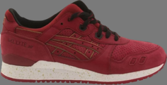 Кроссовки gel lyte 3 burgundy Asics, красный