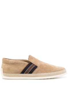 Лоферы в полоску Tods, коричневый Tod’S