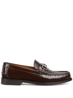 Лоферы Horsebit Gucci, коричневый