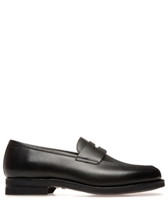 Лоферы из зернистой кожи Bally, черный