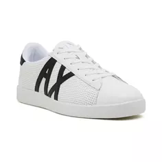 Кроссовки с добавлением кожи Armani Exchange, белый