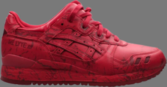 Кроссовки gel lyte 3 marble pack Asics, красный
