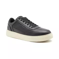 Кожаные кроссовки Emporio Armani, черный