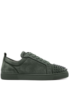 Christian Louboutin кеды Louis Junior Spikes, зеленый