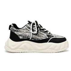 Кроссовки SLnU★3 Skateboarding Shoes Men Low-top White, бежевый/черный