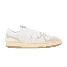 Кроссовки Lanvin Leather Clay Low White, белый