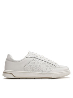 Кроссовки Low Top Lace Up Lth Perf Mono Calvin Klein, белый