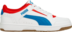 Кроссовки Puma Rebound Joy Low White Future Blue High Risk Red, белый