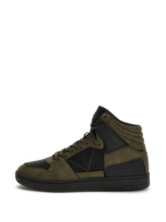 Кроссовки GUESS High-Top Sneakers Sava, зеленый/оливковый/темно-зеленый