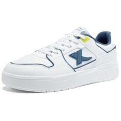 Кроссовки XTEP Skateboarding Shoes Men Low-top White/Royal/Yellow, белый/желтый