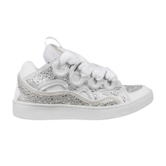 Кроссовки Lanvin Curb Sneakers Crystal Embellishments - White, белый