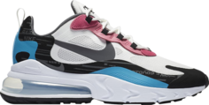 Кроссовки Nike Air Max 270 React White Laser Blue, белый