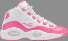 Кроссовки question mid big kid atomic pink Reebok, розовый