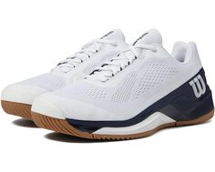 Кроссовки Wilson Rush Pro 4.0 Tennis Shoes, цвет White/Navy/Gum