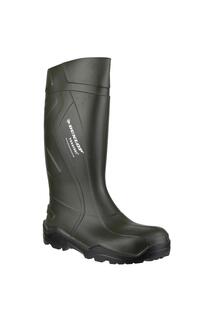 Резиновые сапоги Purofort+ из искусственной кожи Dunlop, зеленый
