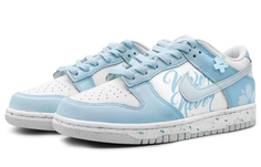 Кроссовки для скейтбординга Dunk мужские с низким верхом белые/желтые Nike