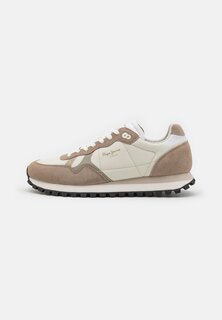 Низкие кроссовки Brit On Print Pepe Jeans, цвет stone beige